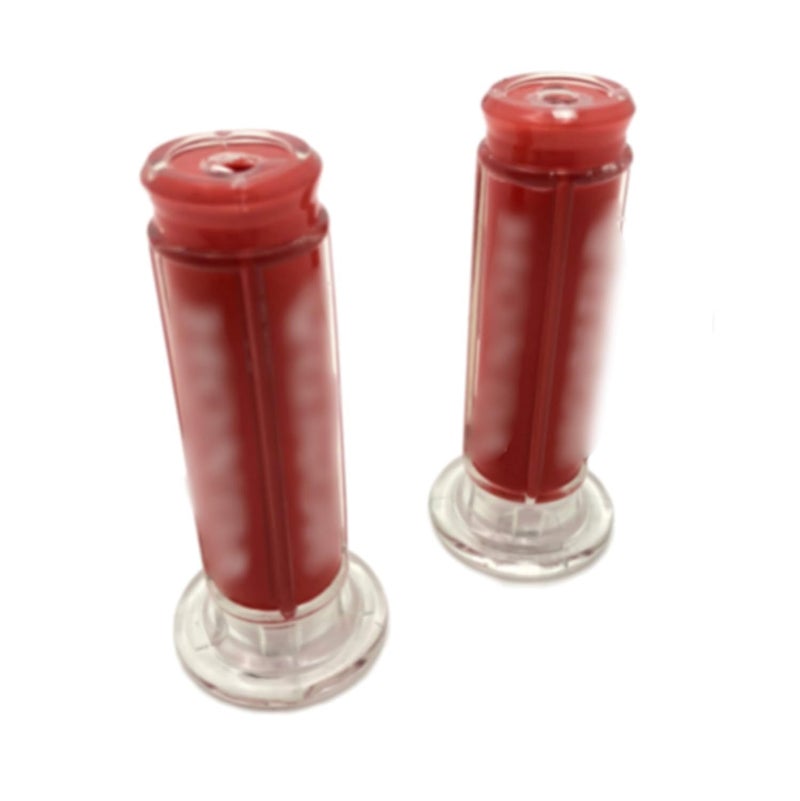 XKMT-Sport Bike Dirt Bike Grips Gel Red Replacement Compatible With APRILLA BMW DUCATI TRIUMPHYAMAHA KAWASAKI SUZUKI Polaris Offroad DIRT BIKE(7/8" LEFT 1" RIGHT) [B017QV929K] - Image 1